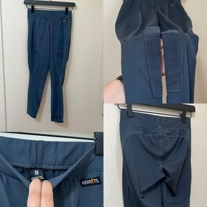 •KERRITS• Flow Rise Knee Patch Performance Tight True Blue